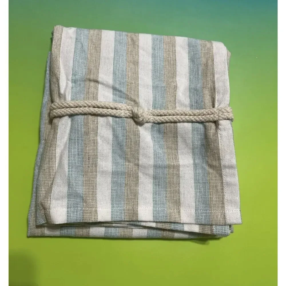 Harbor‎ Knots Window Short Curtain Panels 1 pc only, (36 inch), (New)
